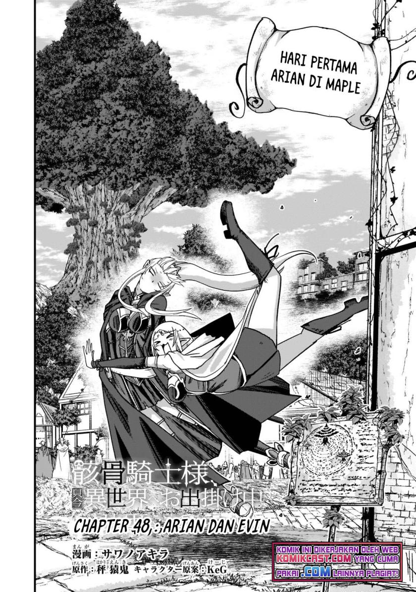 Gaikotsu Kishi-sama, Tadaima Isekai e Odekakechuu Chapter 48 Gambar 3