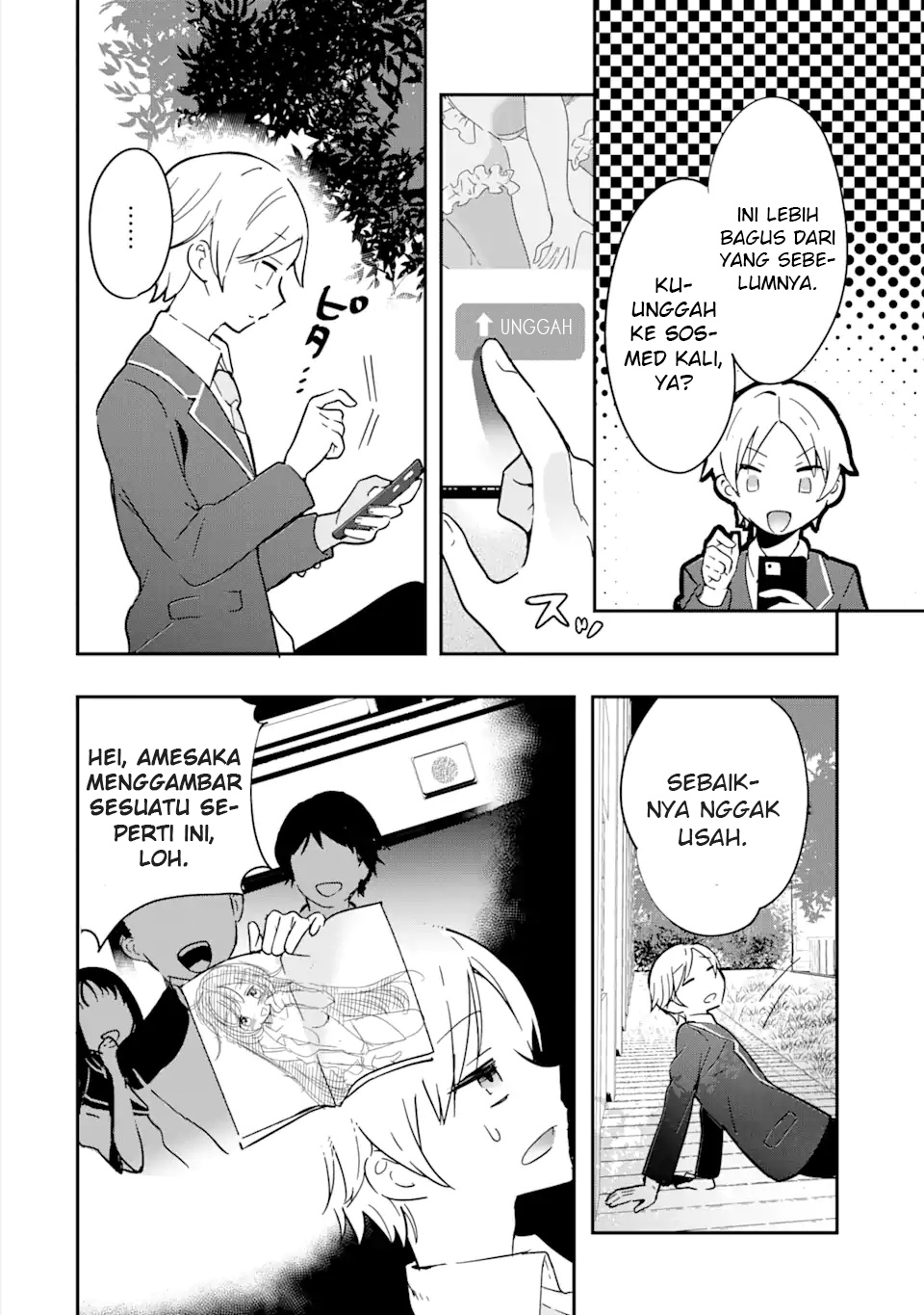 Gakuen 1 no Bishoujo wa x x Eshi no Ore ni Horeteiru!? (The Number 1 Beautiful Girl in the School is in Love With Me, the XXX Artist.) Chapter 01.1 Gambar 13