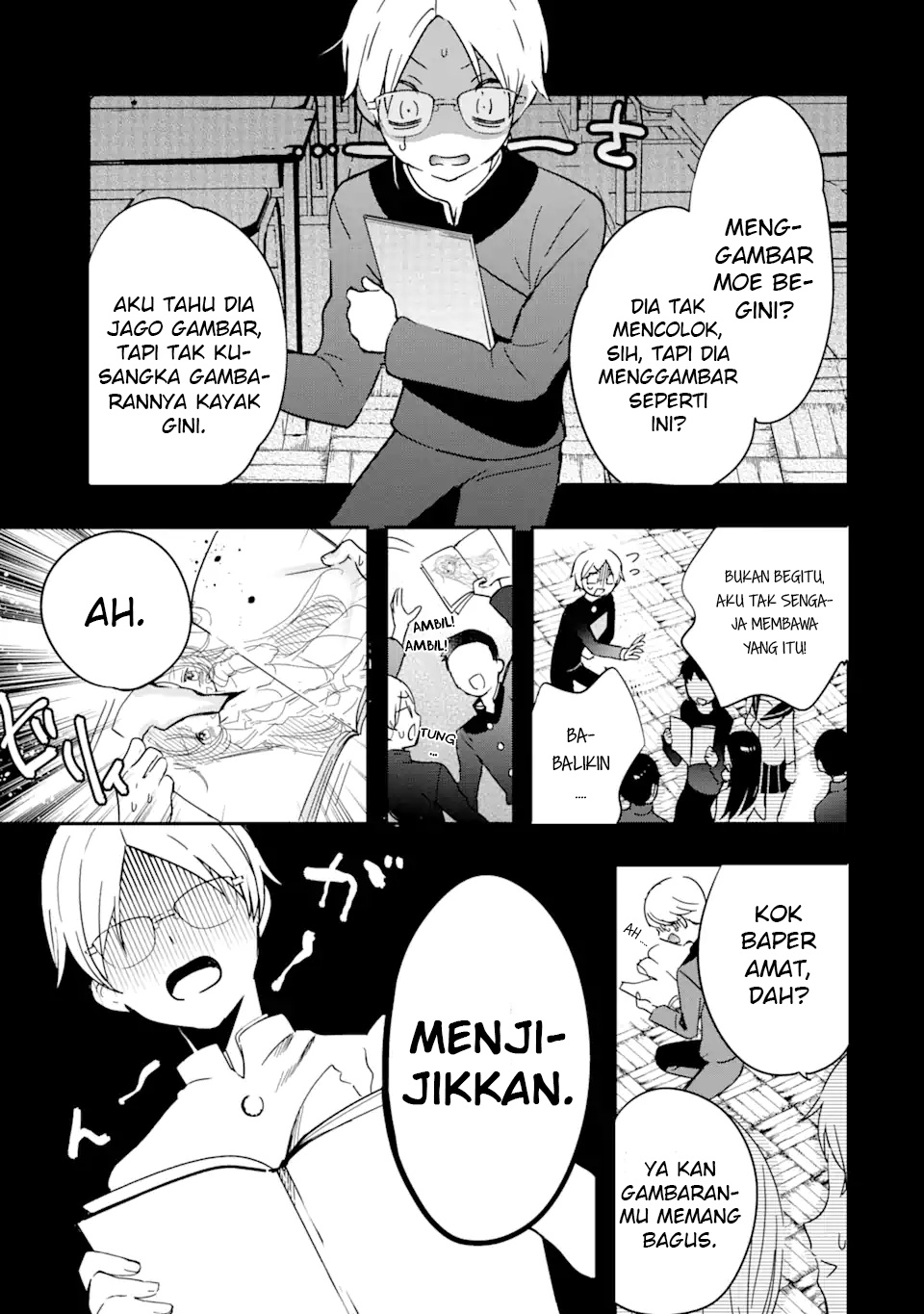Gakuen 1 no Bishoujo wa x x Eshi no Ore ni Horeteiru!? (The Number 1 Beautiful Girl in the School is in Love With Me, the XXX Artist.) Chapter 01.1 Gambar 14