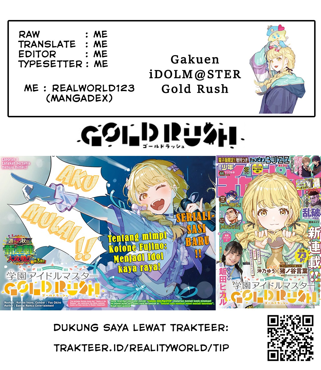 Gakuen Idolm@ster Gold Rush Chapter 02 Gambar 56