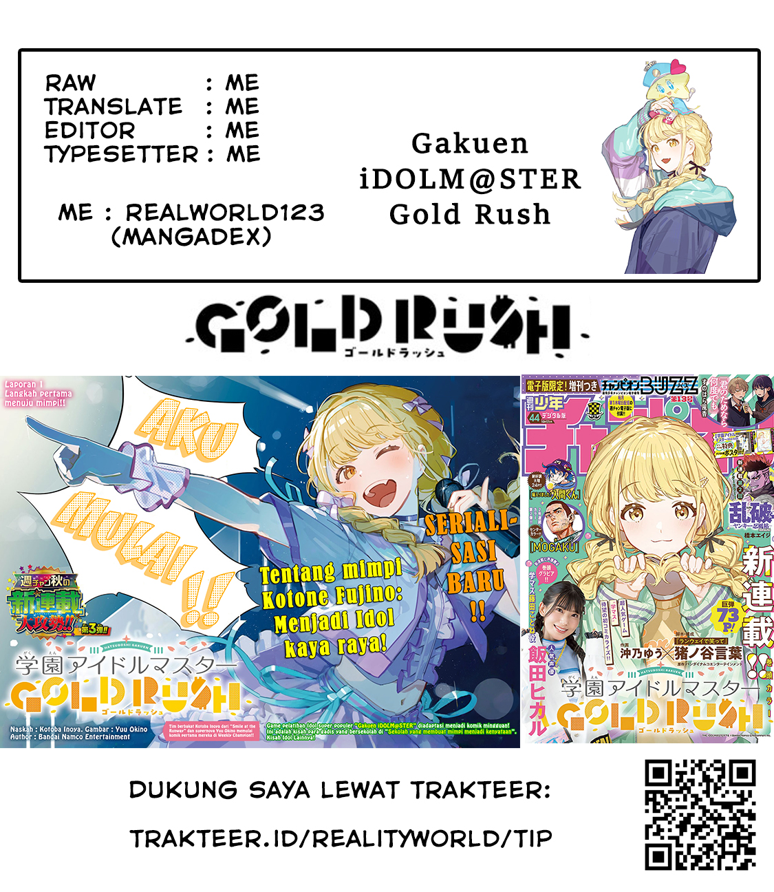 Gakuen Idolm@ster Gold Rush Chapter 16 Gambar 20