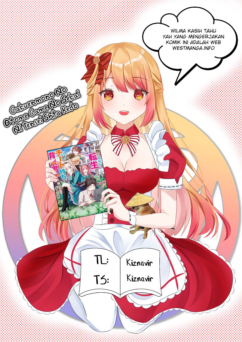 Gakuenmono No Otome Game No Sekai Ni Tensei Shita Kedo, Cheat-Mochi No Haikei Danshi Seitodatta You Desu Chapter 02.2 Gambar 1