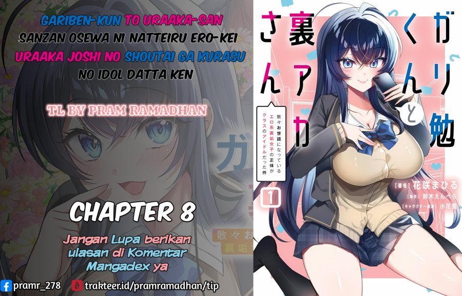 Gari Tsutomu-kun to Uraaka-san – Sanzan Osewa ni Natteiru Ero-kei Uraaka Joshi no Shoutai ga Kurasu no Idol Datta Ken Chapter 08 Gambar 1