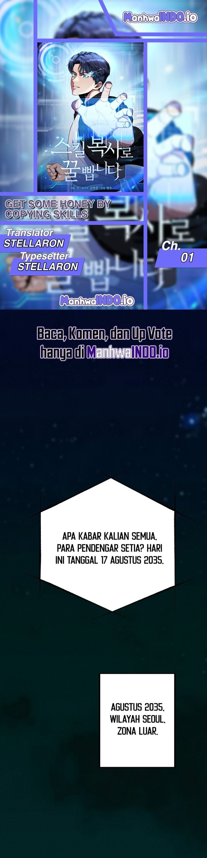 Get Some Honey by Copying Skills Chapter 01 Gambar 1