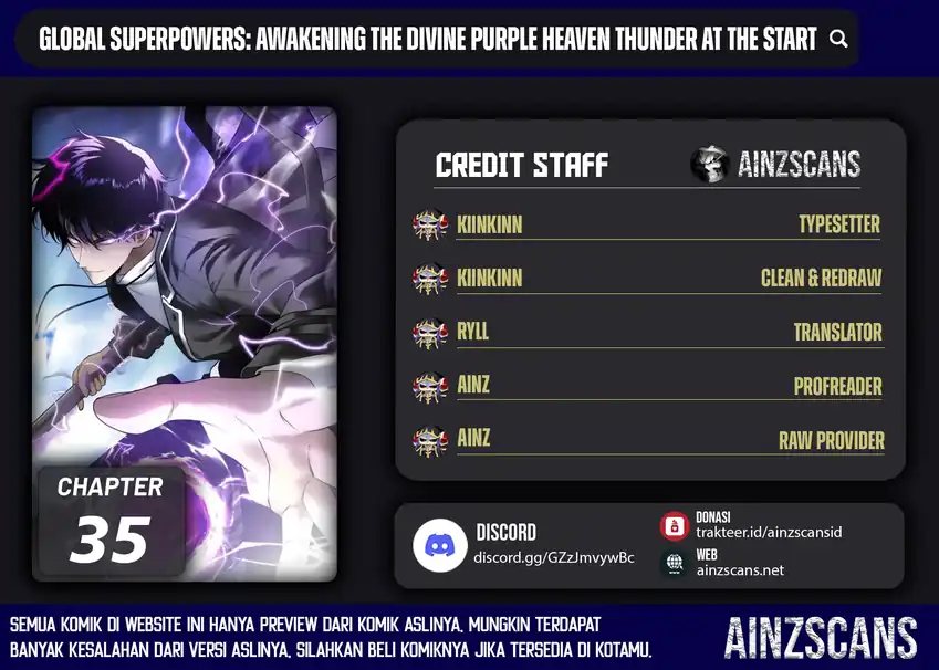 Global Superpowers: Awakening the Zixiao Divine Thunder at the Beginning Chapter 35 Gambar 1