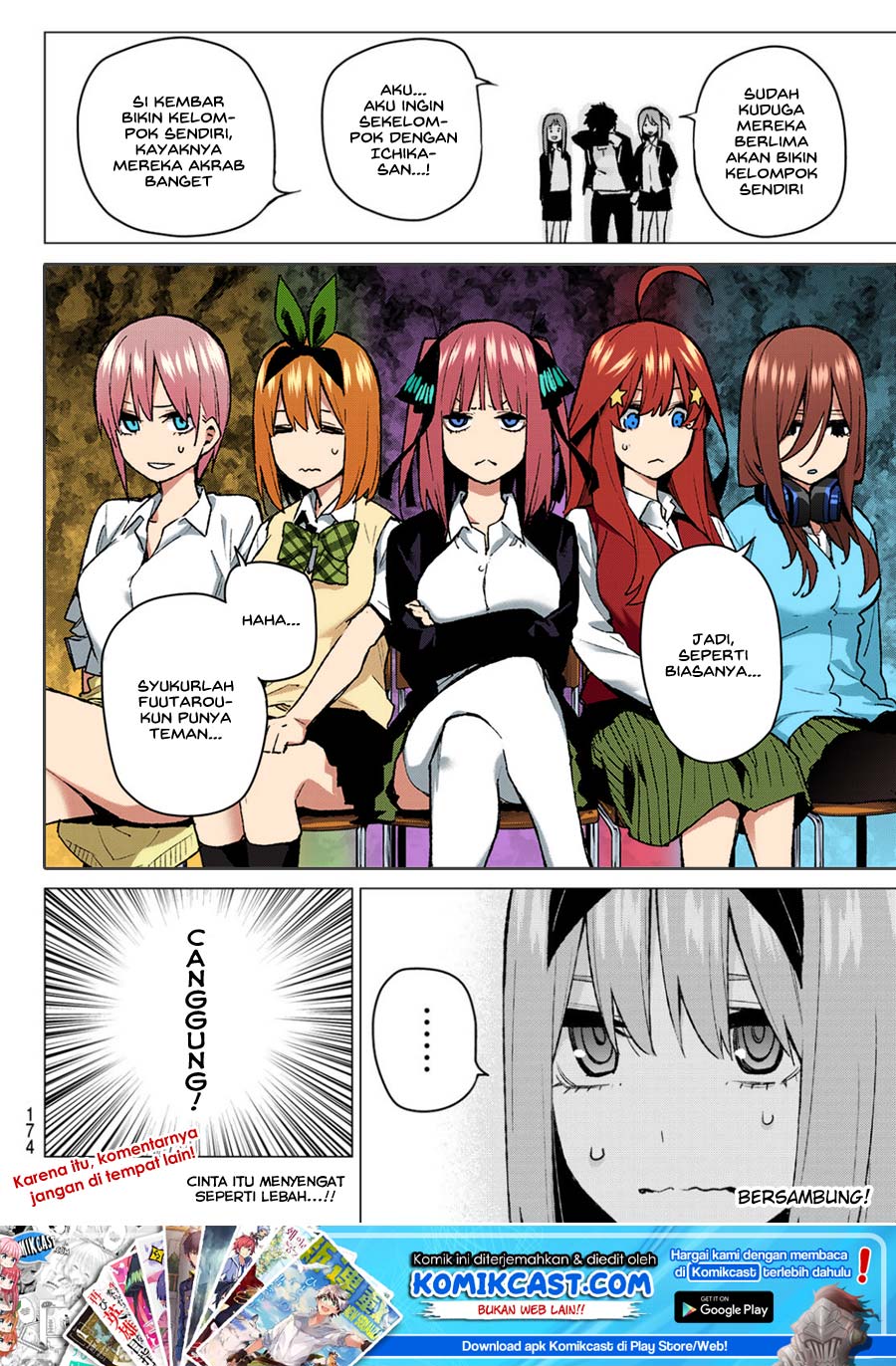 Go-toubun no Hanayome Chapter 78 Gambar 22