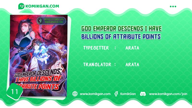 God Emperor Descends I Gave Billions of Attribute Points (Here Comes the Godly Emperor: I Have Billions of Attribute Points) Chapter 11 Gambar 1