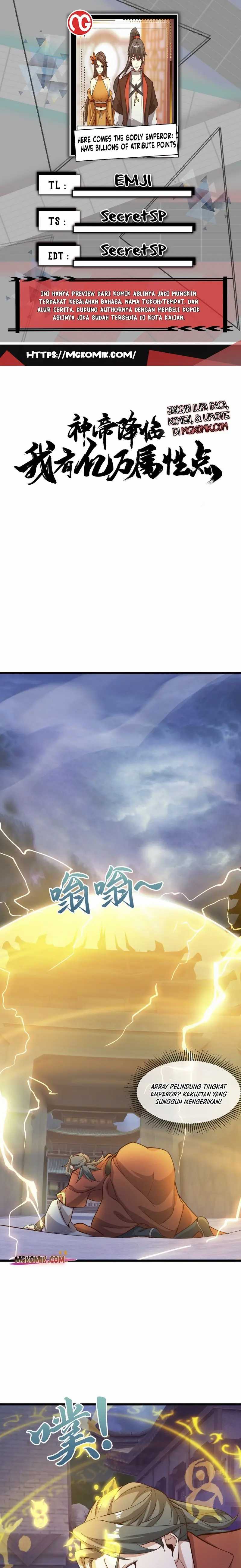 God Emperor Descends I Gave Billions of Attribute Points (Here Comes the Godly Emperor: I Have Billions of Attribute Points) Chapter 29 Gambar 1