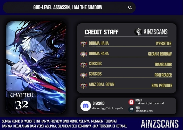 God-level Assassin, I’m the Shadow Chapter 32 Gambar 1