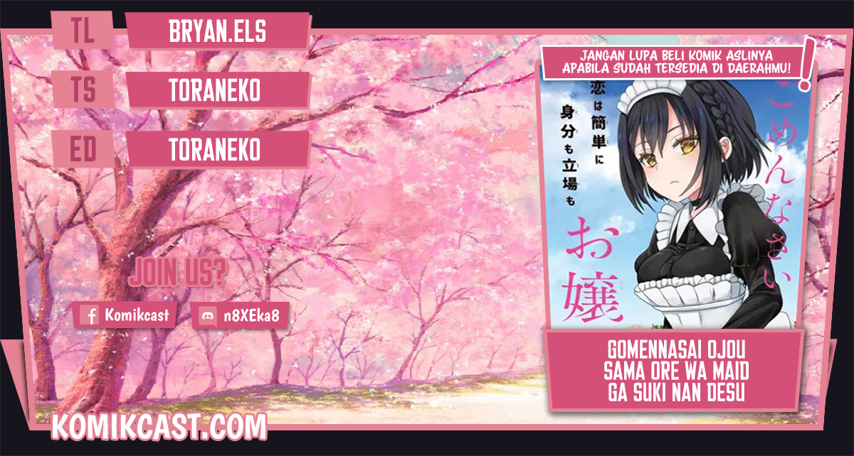 Gomennasai Ojou-sama, Ore wa Maid ga Suki nan desu Chapter 03.1 Gambar 1