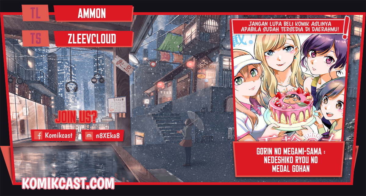Gorin no Megami-sama : Nedeshiko Ryou no Medal Gohan Chapter 01.3 Gambar 1