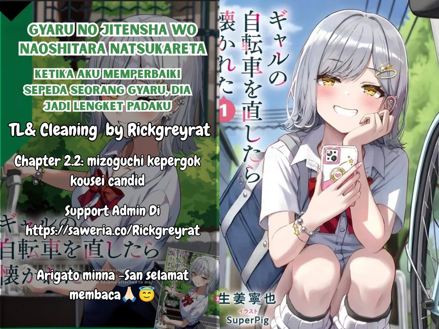 Gyaru no Jitensha o Naoshitara Natsukareta Chapter 02.2 Gambar 1