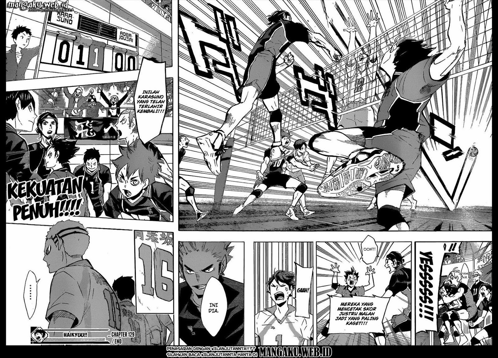Haikyuu!! Chapter 129 Gambar 17