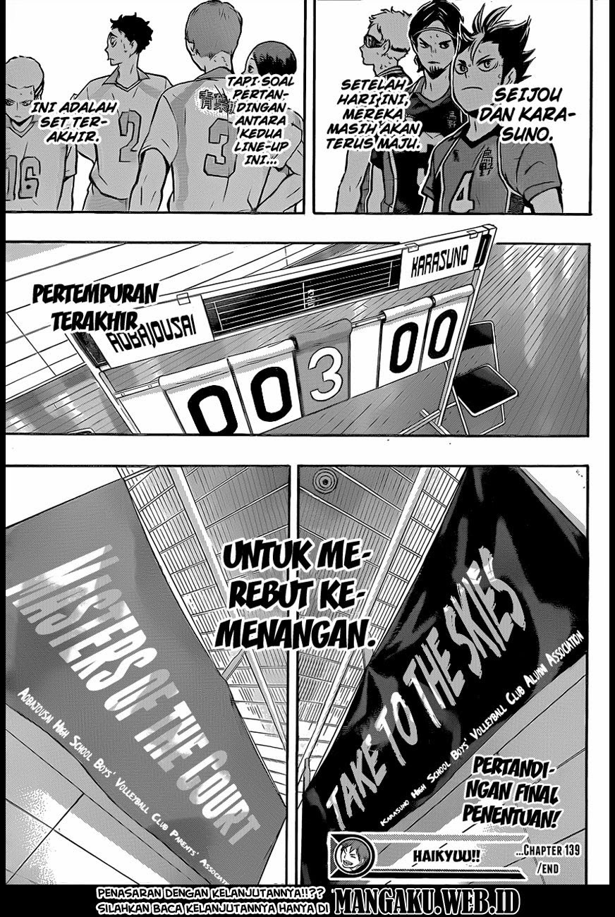Haikyuu!! Chapter 139 Gambar 17