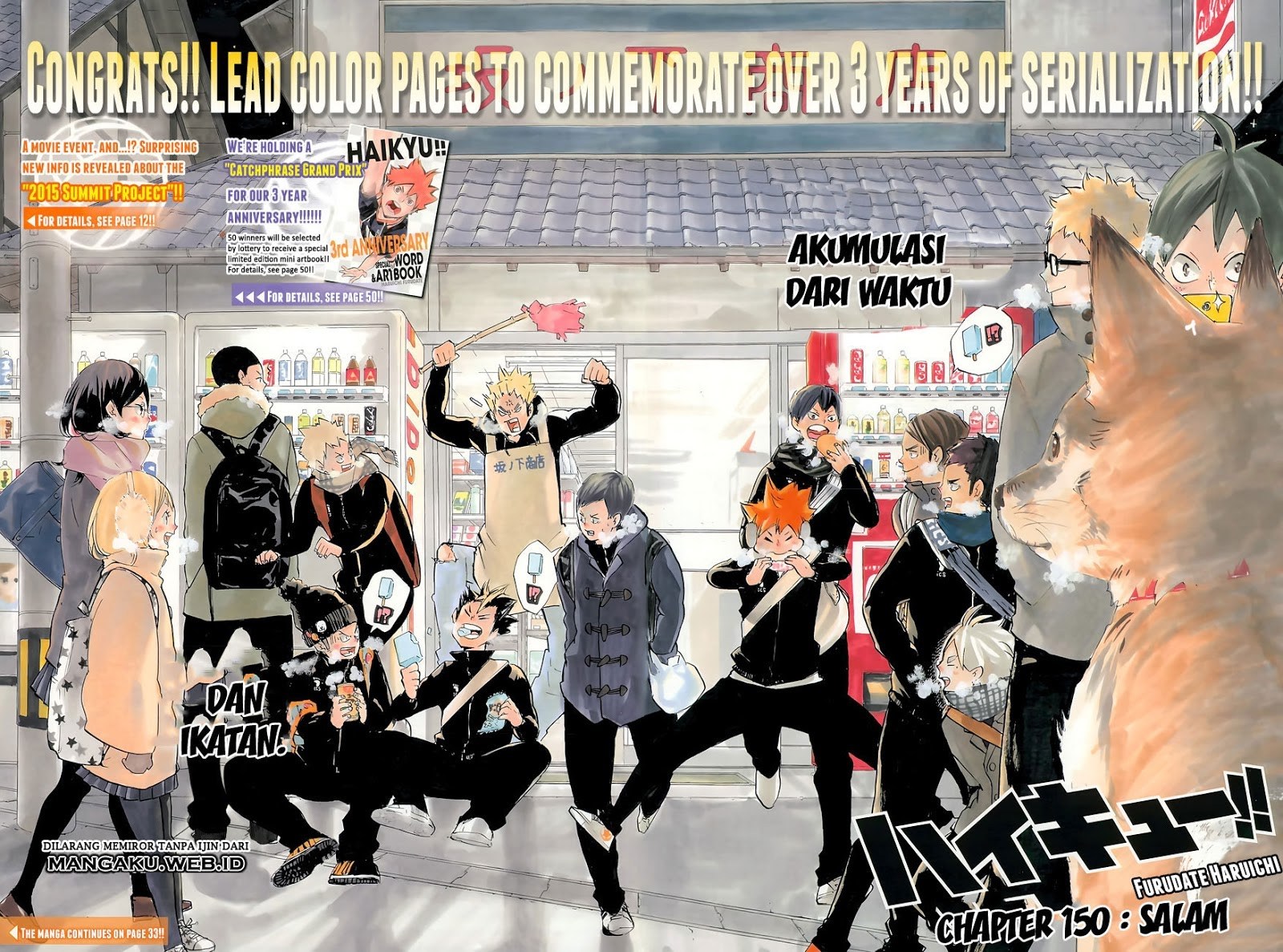 Haikyuu!! Chapter 150 Gambar 4