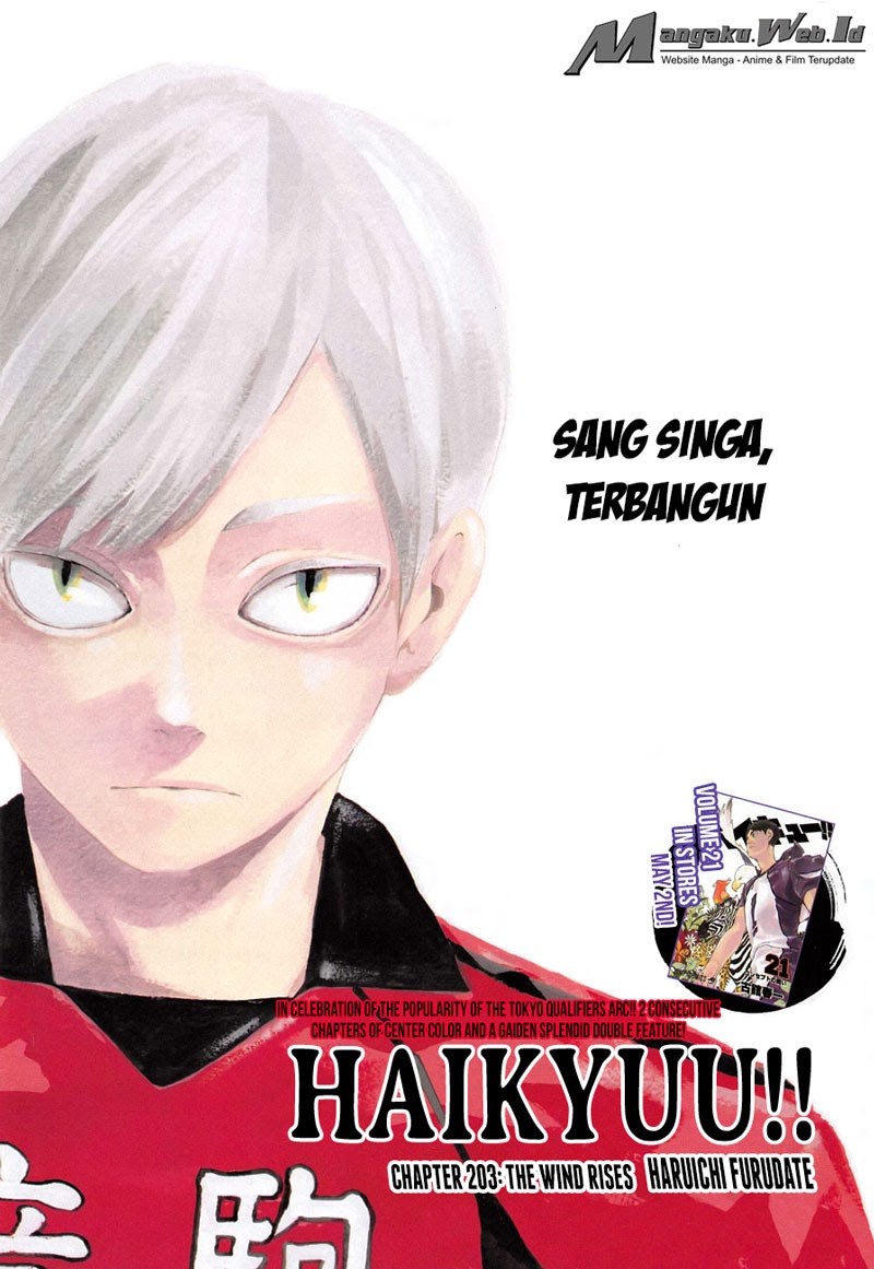Haikyuu!! Chapter 203 Gambar 1