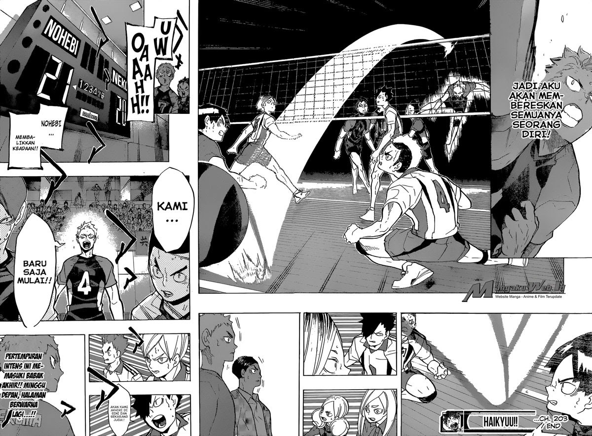 Haikyuu!! Chapter 203 Gambar 18