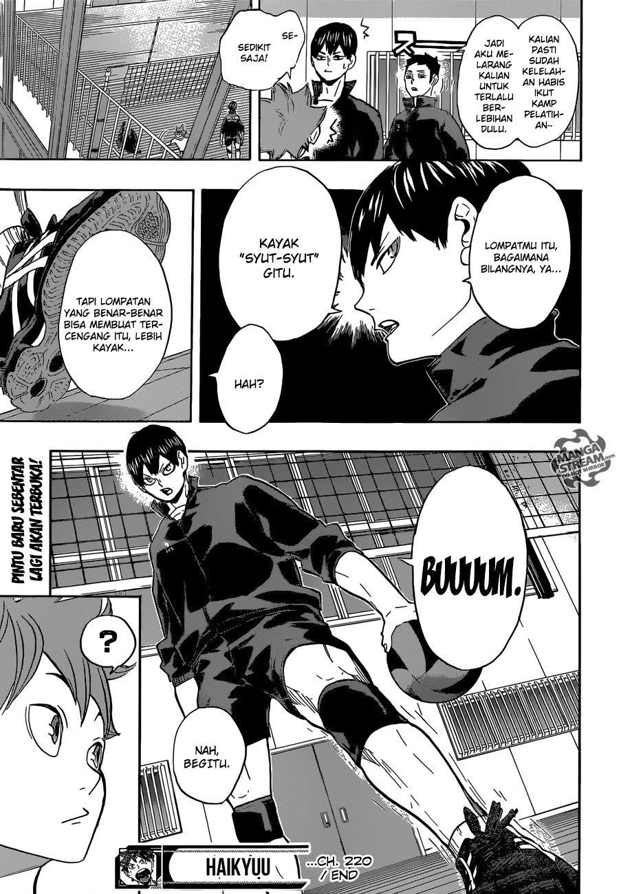 Haikyuu!! Chapter 220 Gambar 20