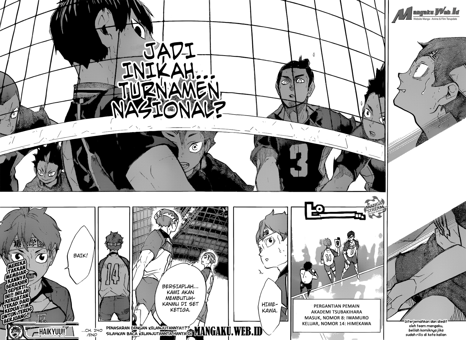 Haikyuu!! Chapter 240 Gambar 19