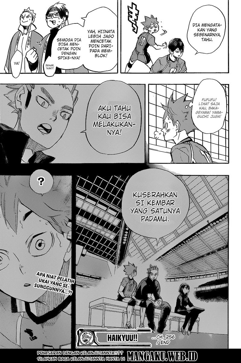 Haikyuu!! Chapter 256 Gambar 19