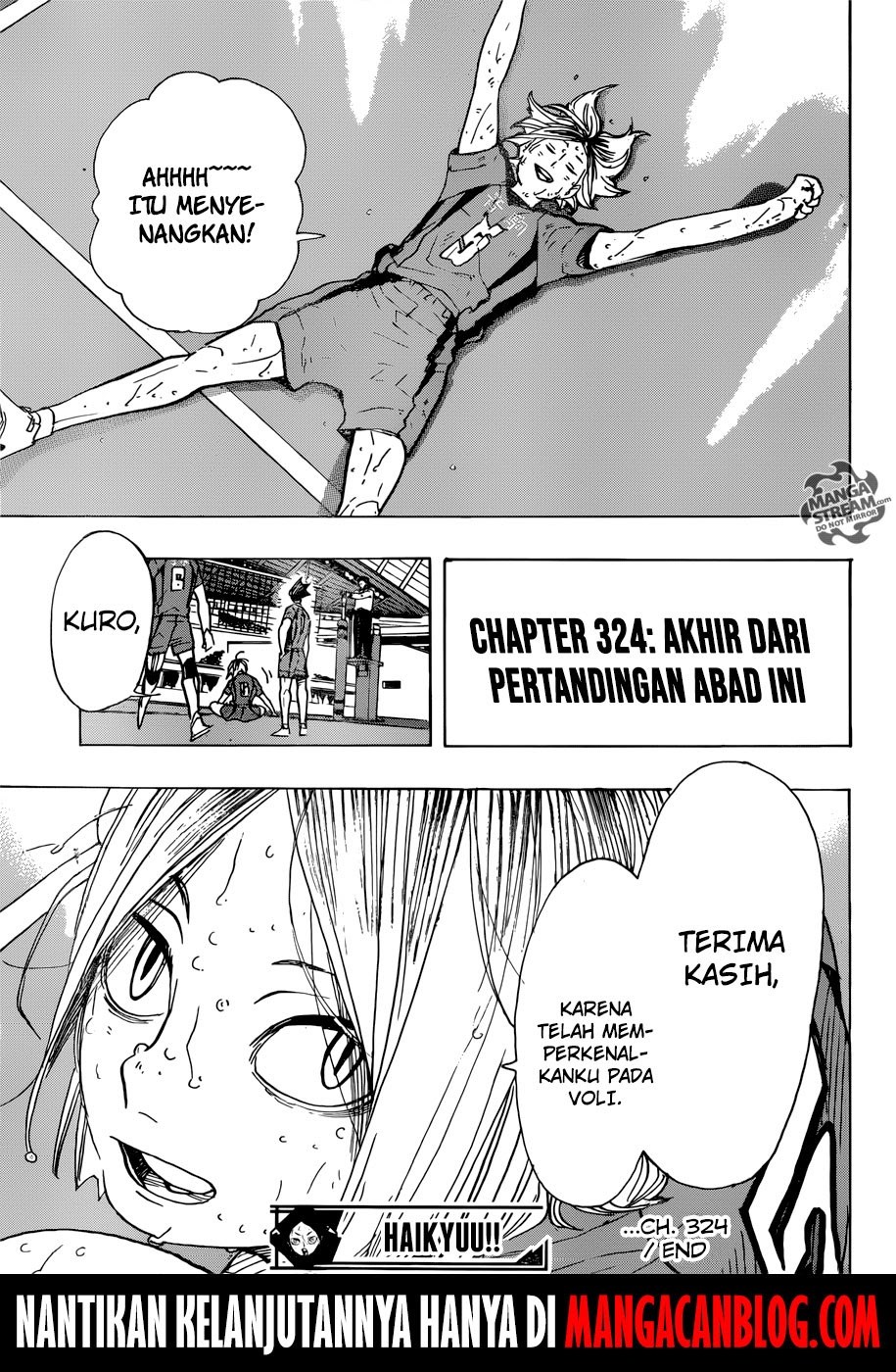 Haikyuu!! Chapter 324 Gambar 17