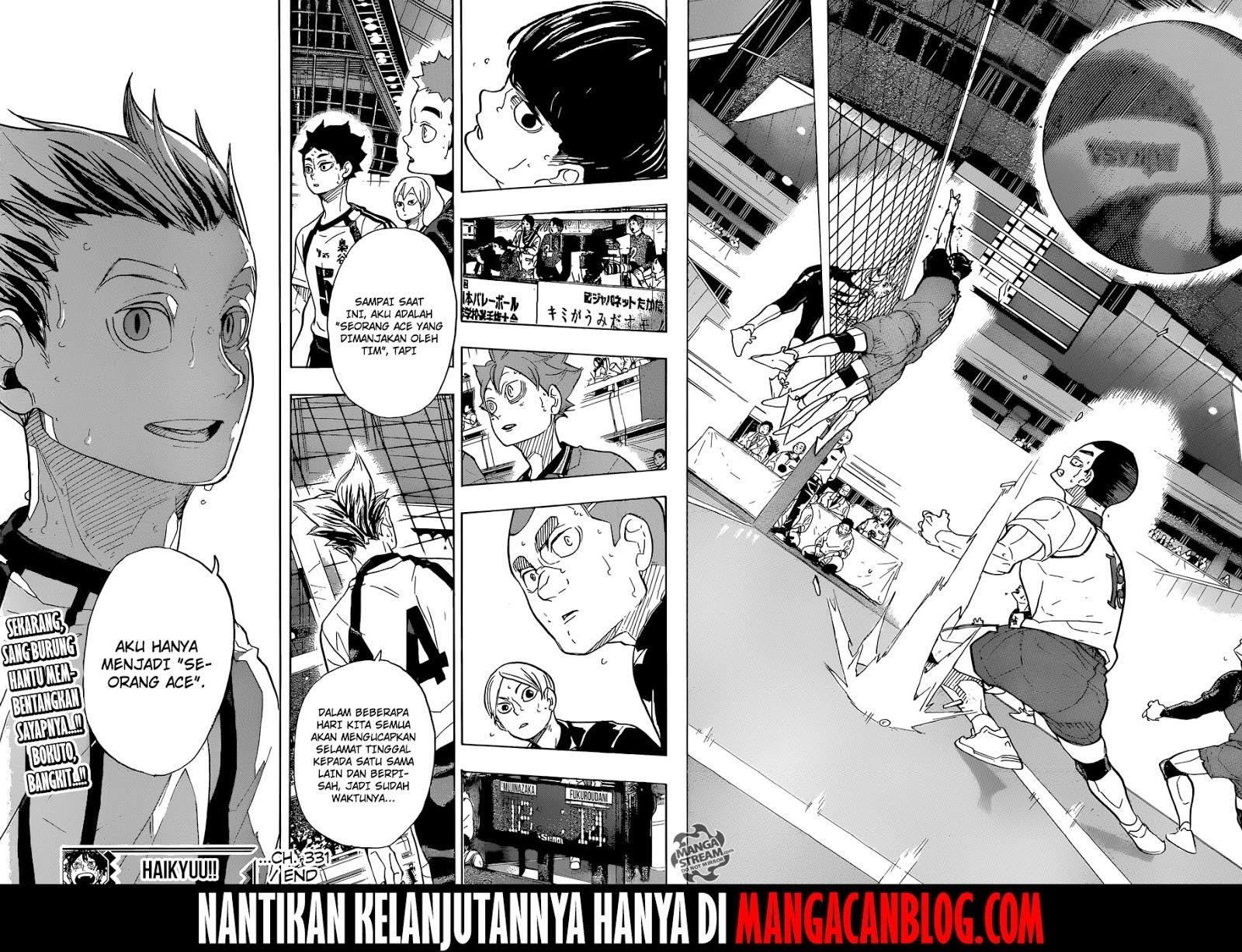 Haikyuu!! Chapter 331 Gambar 19