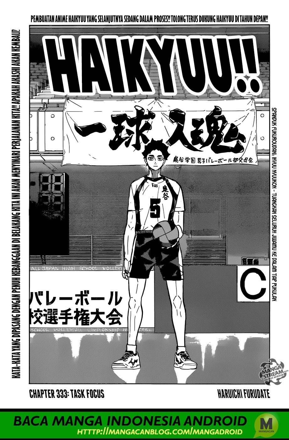Haikyuu!! Chapter 333 Gambar 1