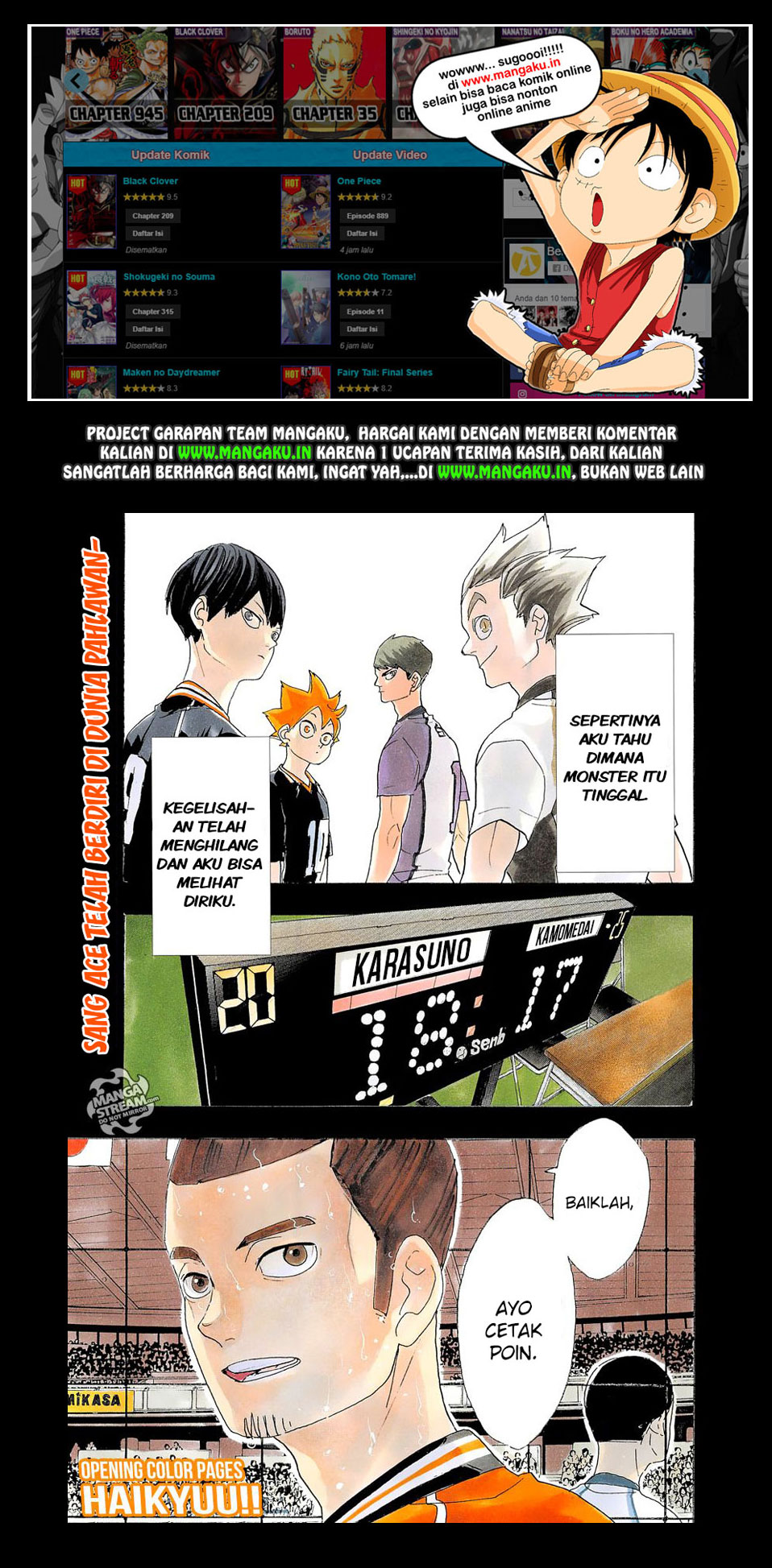 Haikyuu!! Chapter 354 Gambar 2