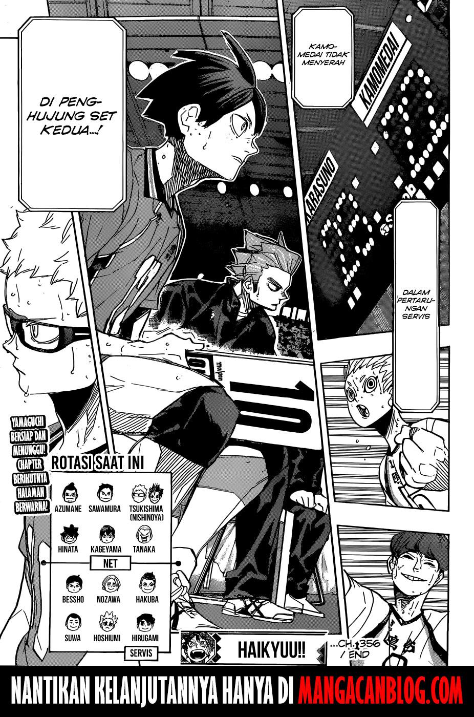Haikyuu!! Chapter 356 Gambar 17