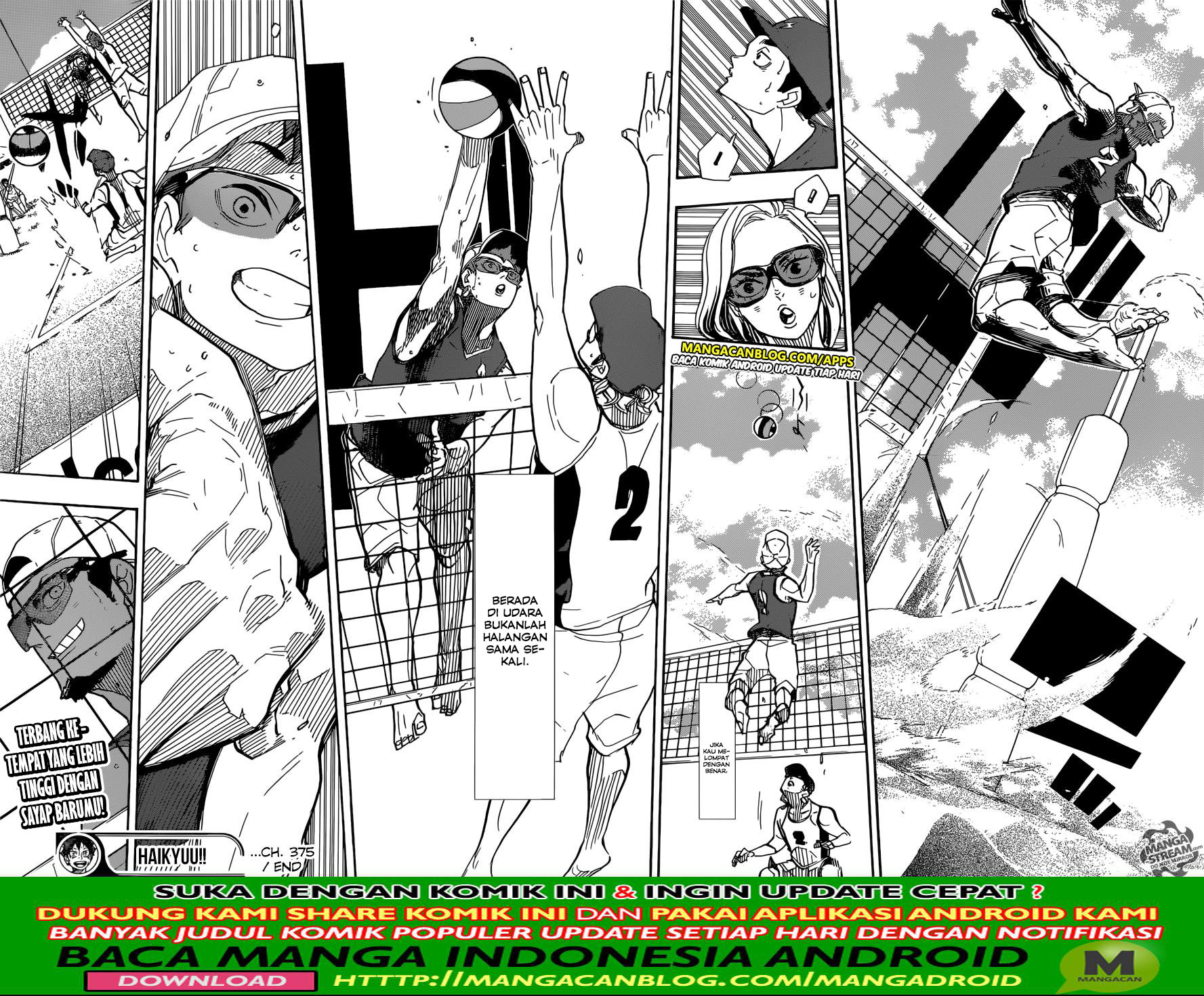 Haikyuu!! Chapter 375 Gambar 18