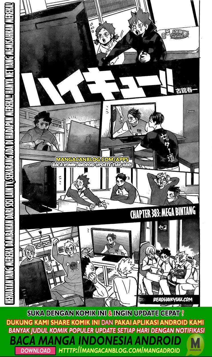 Haikyuu!! Chapter 383 Gambar 1