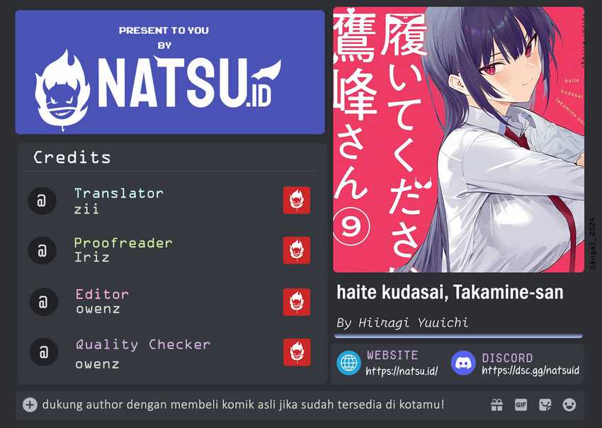 Haite Kudasai Takamine-san Chapter 55 Gambar 1