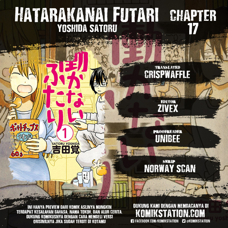 Hatarakanai Futari Chapter 17 Gambar 1