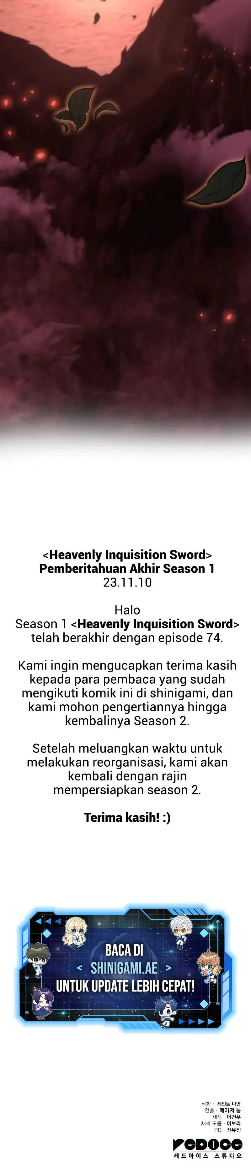 Heavenly Inquisition Sword Chapter 74 S1 END Gambar 21