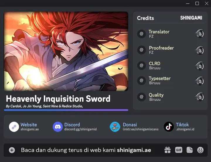 Heavenly Inquisition Sword Chapter 109 Gambar 1