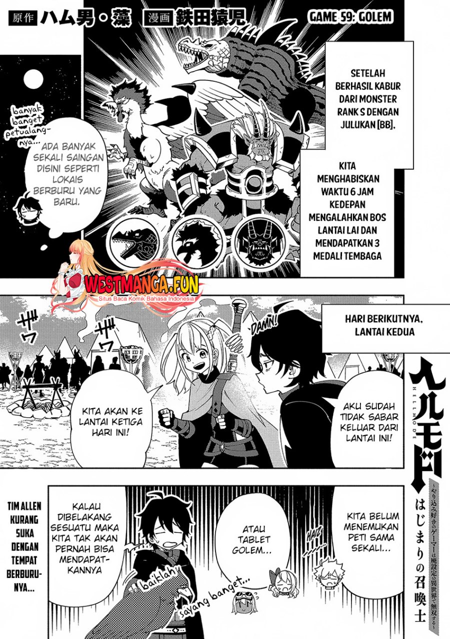 Hell Mode: Yarikomi Suki no Gamer wa Hai Settei no Isekai de Musou Suruw Chapter 59 Gambar 4