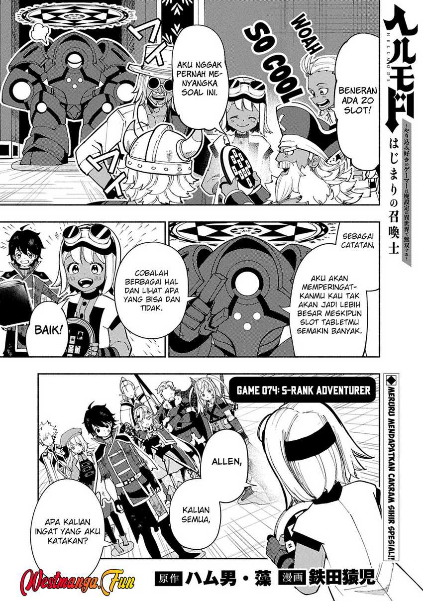 Hell Mode: Yarikomi Suki no Gamer wa Hai Settei no Isekai de Musou Suruw Chapter 74 Gambar 2