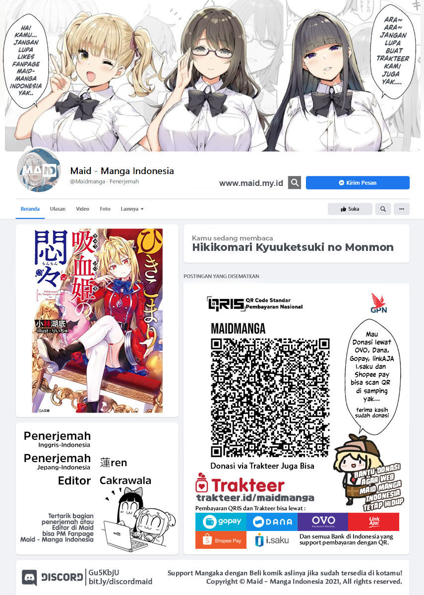 Hikikomari Kyuuketsuki no Monmon Chapter 06 Gambar 2