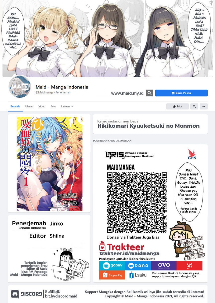Hikikomari Kyuuketsuki no Monmon Chapter 19 Gambar 2