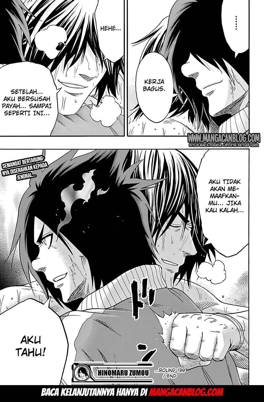 Hinomaru Zumou Chapter 139 Gambar 17