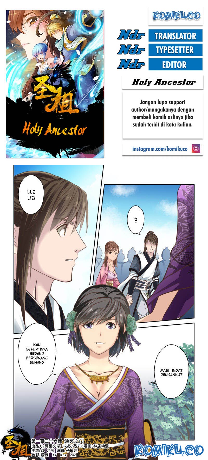 Holy Ancestor Chapter 136 Gambar 1