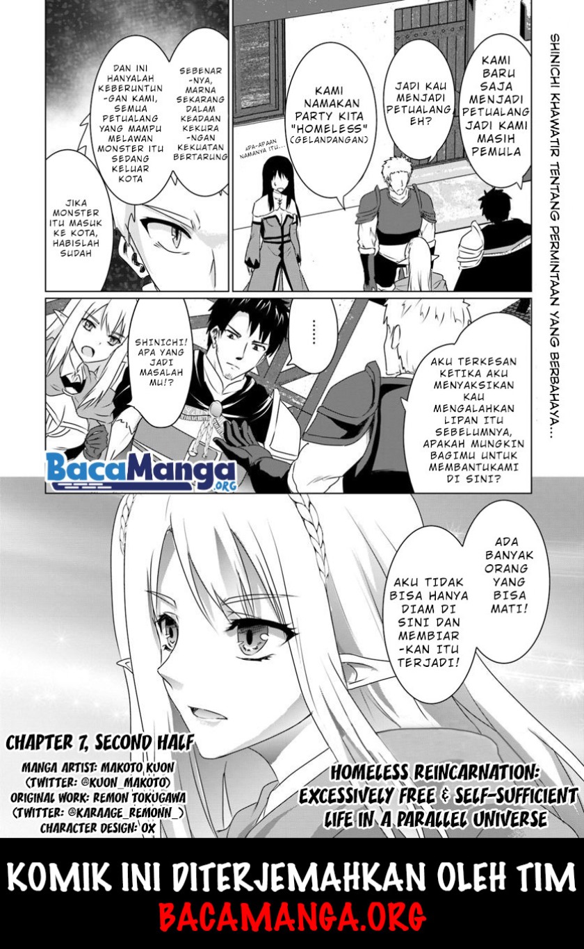 Homeless Tensei: Isekai De Jiyuu Sugiru Majutsu Jisoku Chapter 07.2 Gambar 2