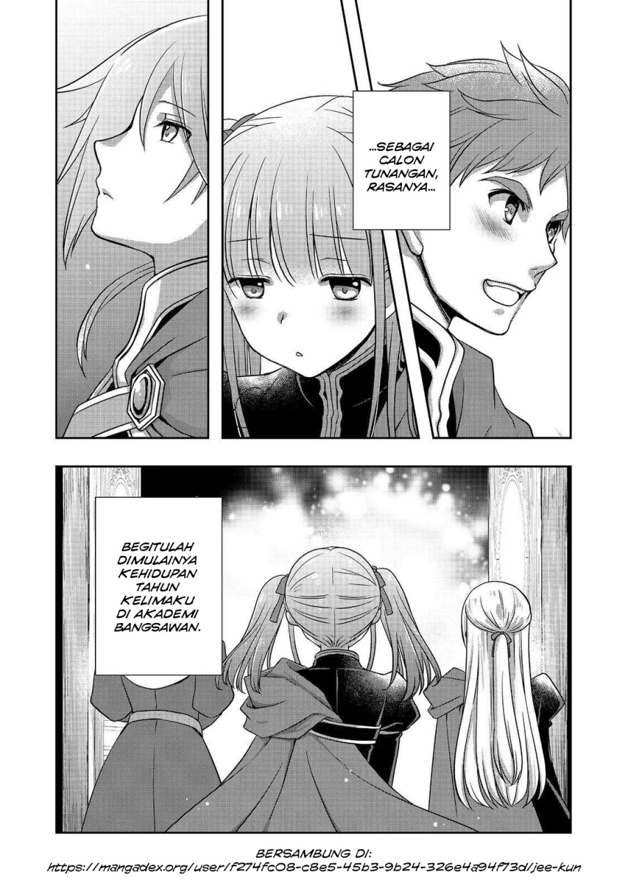 Honzuki no Gekokujou: Hannerōre no Kizoku-in Gonensei Ichi – Koishite Mitai O’hime-sama Chapter 01 Gambar 29