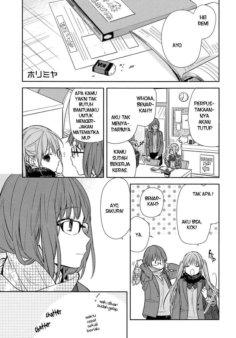 Horimiya Chapter 95 Gambar 1