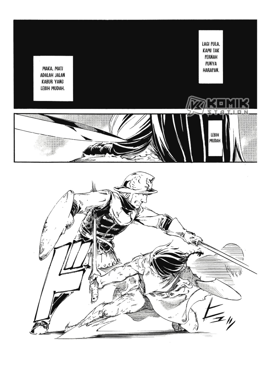 Horyo Eiyuu: Sute koma ni sareta Kendo wa Tekikoku de Nariagaru Chapter 01 Gambar 27