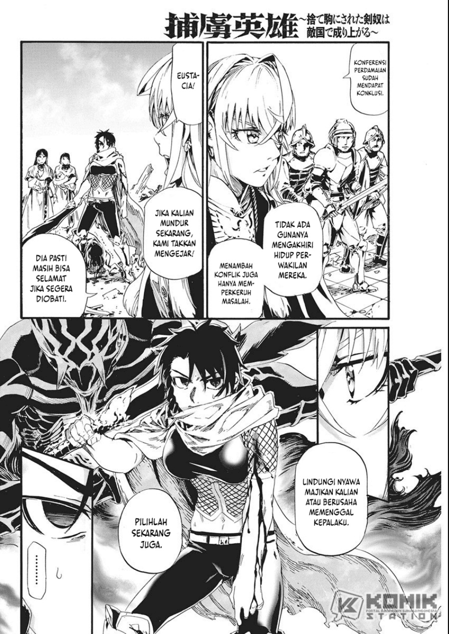 Horyo Eiyuu: Sute koma ni sareta Kendo wa Tekikoku de Nariagaru Chapter 08 Gambar 7