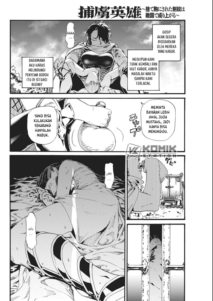 Horyo Eiyuu: Sute koma ni sareta Kendo wa Tekikoku de Nariagaru Chapter 08 Gambar 20