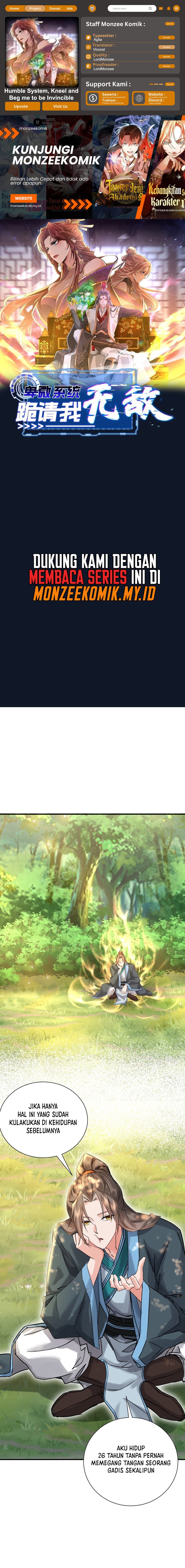 Humble System, Kneel and Beg Me to Be Invincible Chapter 02 Gambar 1