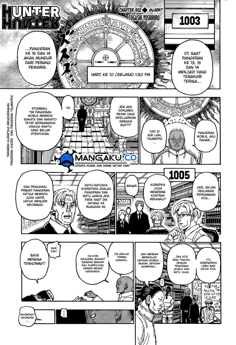 Hunter x Hunter Chapter 402 Gambar 2