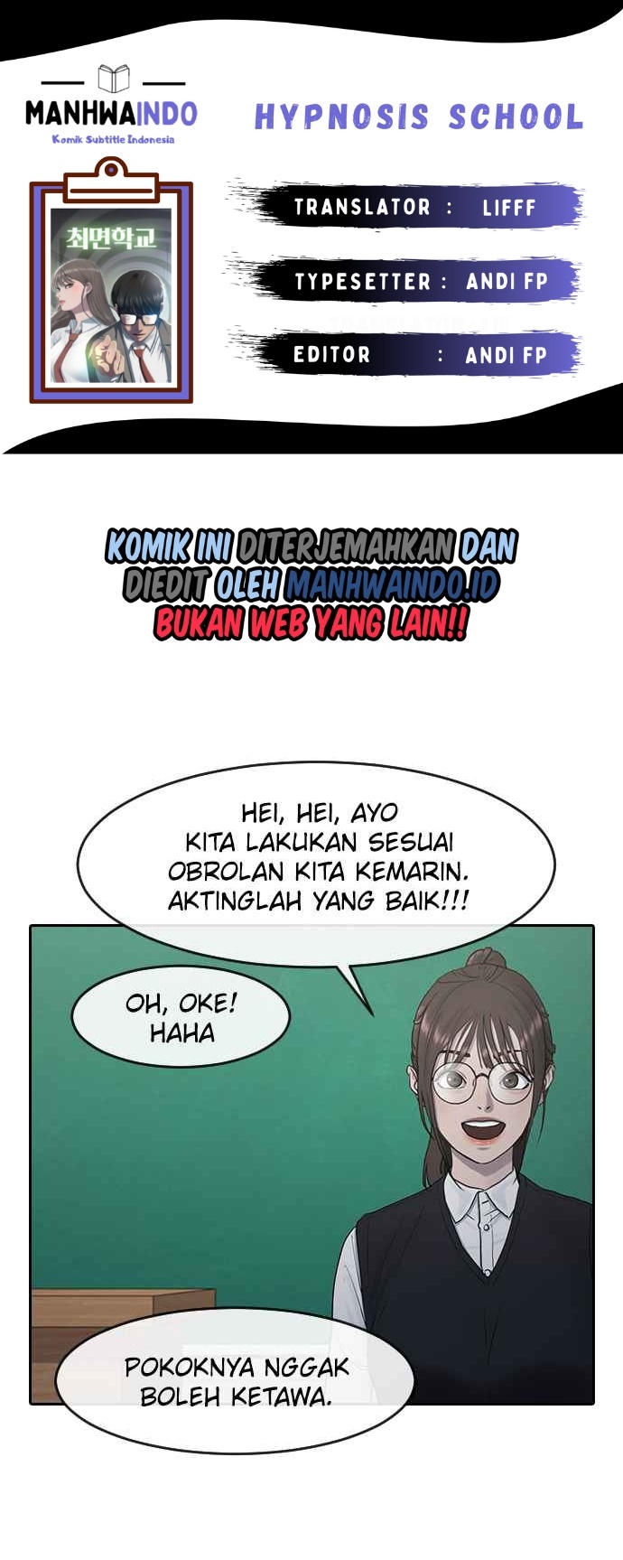 Hypnosis School Chapter 12 Gambar 1